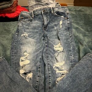 Men’s Aeropostale Light Blue Distressed Boyfriend Jeans